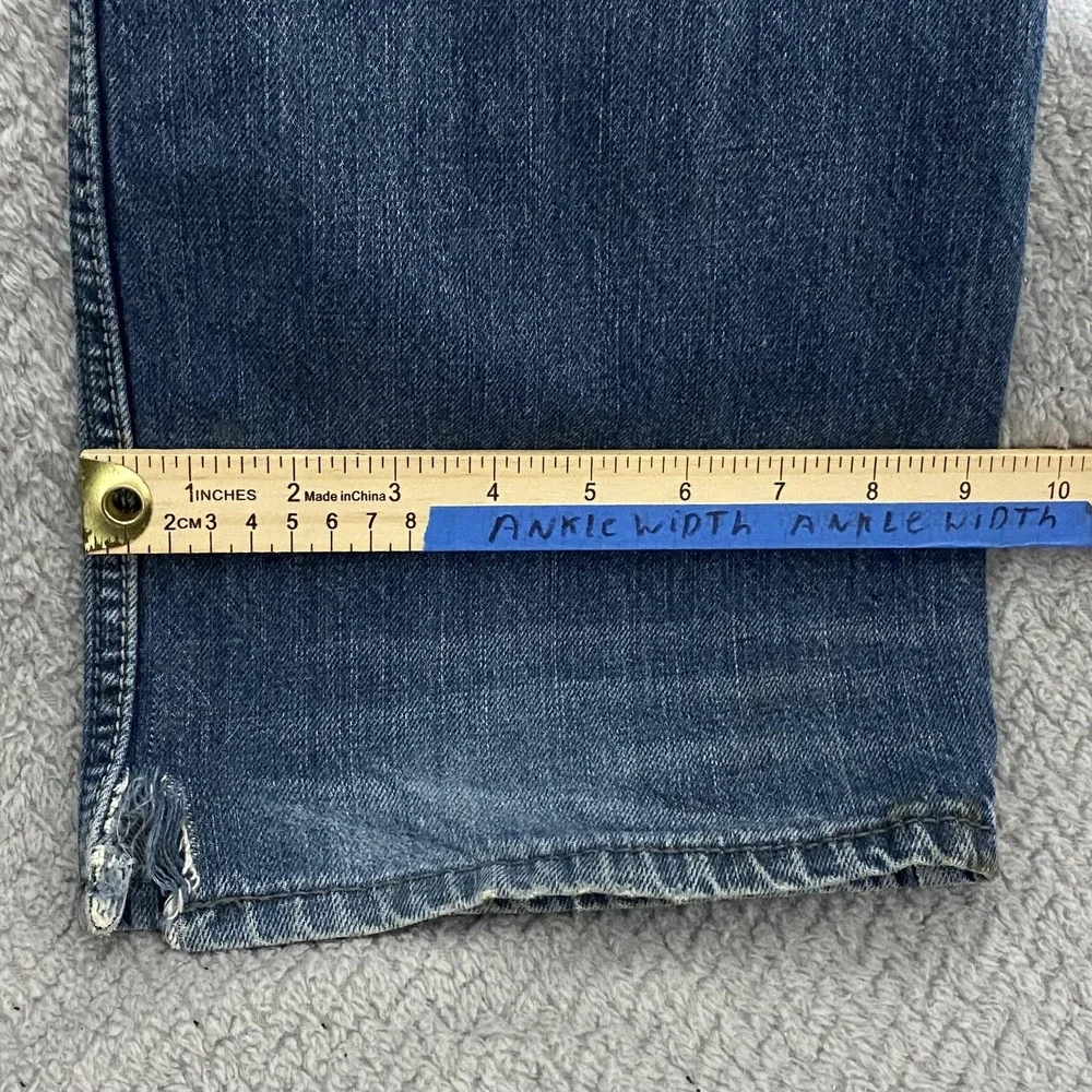 Cinch Grant Jeans Mens 35x33 Blue Denim Relaxed Fit Straight Leg Distressed